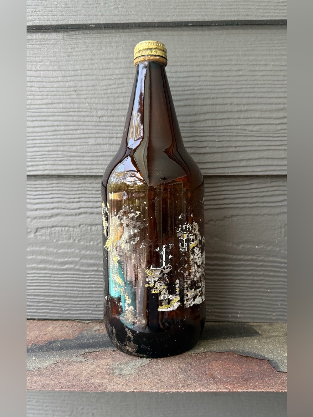 Vintage Brown Glass Miller High Life Bottle